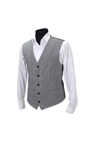 Mentor Regalo Erkek Yelek V Yaka Si̇Yah Beyaz 50509