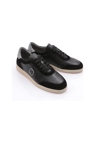 Dgn 6241 Erkek Bağcikli Sneakers Ayakkabi Siyah Süet