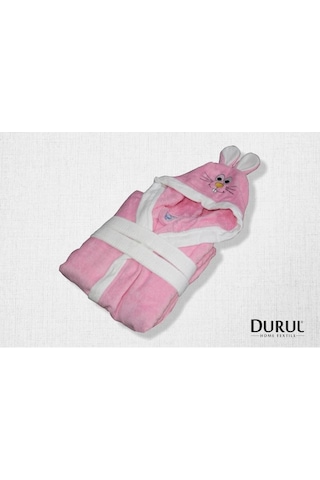 Durul Kulaklı Pamuk Çocuk Bornozu