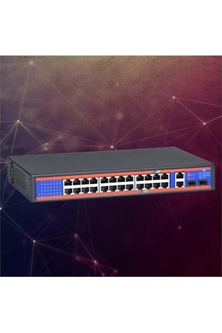 Ztech Zr-p2421fn 24+2+2 Poe Switch 350w +2 10/100/1000-126004