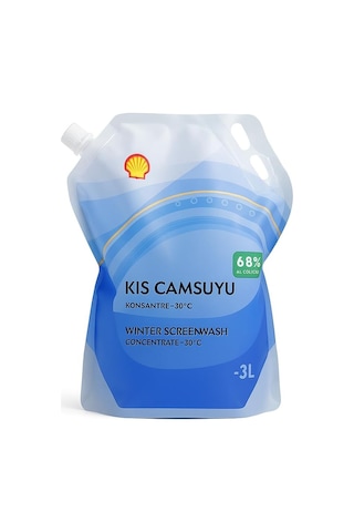 Ayrex Shell Kışlık Cam Suyu -30 Winter Screenwash Concentrate Cam Suyu 3 Litre