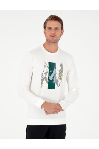 Pierre Cardin Erkek Ekru Sweatshirt 50290612-vr019 Ekru