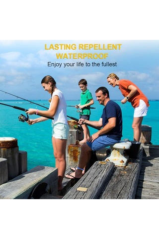 Symbee Doğal Bitkisel Yağlı Kovucu Bilezikler, Su Geçirmez, Deet'siz, Bağımsız Paketli, Dışarıda Ve İçeride Kullanım, Yumuşak Eva Malzeme