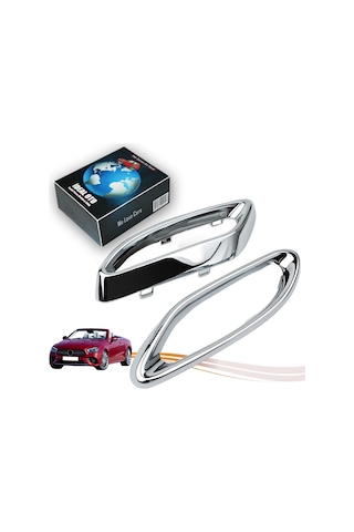 Mercedes E-sınıfı A238 / C238 2016-2025 Sol & Sağ Egzoz Krom Çerçeve Takımı