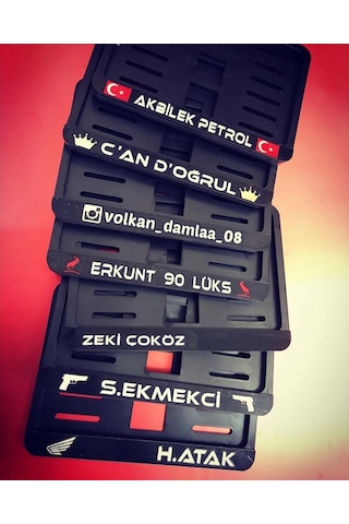 Appcity Kişiye Özel Isimli Motosiklet Plakalık 272519951