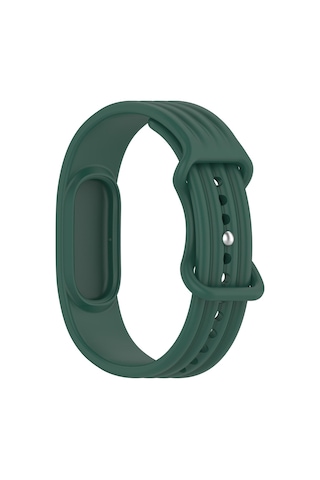 Caseonn Google Fitbit Air Kordon Premium Silikon Spor Kayış Koyu Yeşil