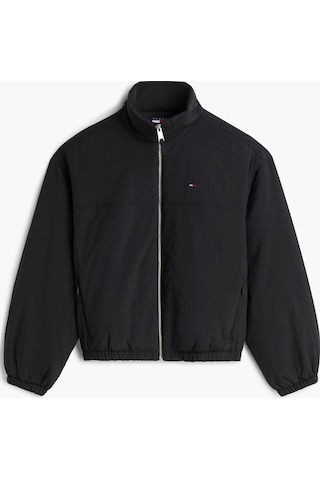 Tommy Hilfiger Tjw Kadın Dolgulu Dik Yaka Siyah Ceket-16392