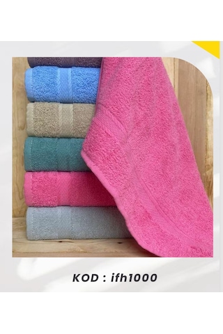Bimar Bukle Dray El Ve Yüz Havlusu 50 X 80 Cm X 12 Adet Çok Renkli