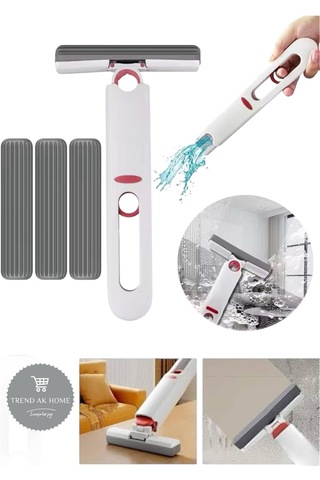 Taşınabilir Mini Mop Kendinden Sıkmalı Mini Temizlik Paspası Mutfak Araba Banyo Camlarda Kullanım