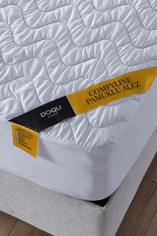 Comfyline Pamuk Sıvı Geçirmez Fitted Alez 200x200 Beyaz