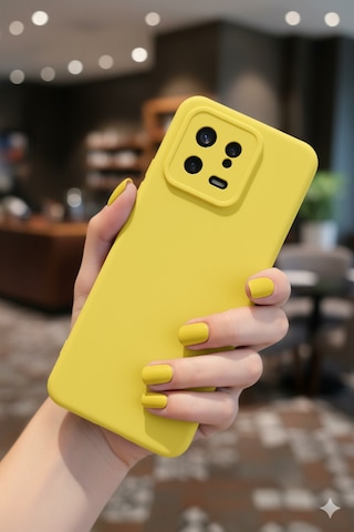 Xiaomi Mi 13 Kılıf Içi Kadife Süet Tasarımlı Kamera Korumalı Silikon A Kalite Lansman Kapak
