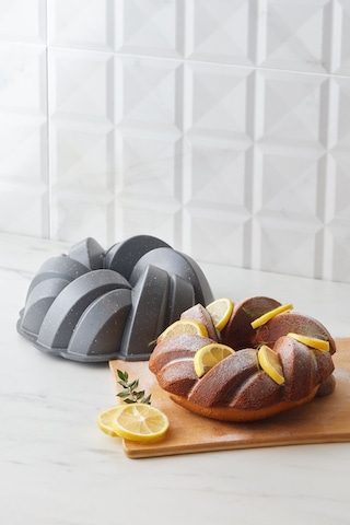 Karaca  Cake Pro Örgü Döküm Kek Kalıbı Antrasit 26 cm