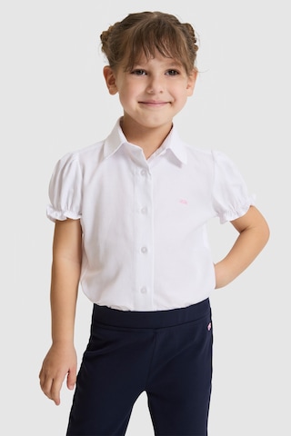 U.s. Polo Assn. Kız Çocuk Beyaz Gömlek Kısa Kollu 50324744-vr013