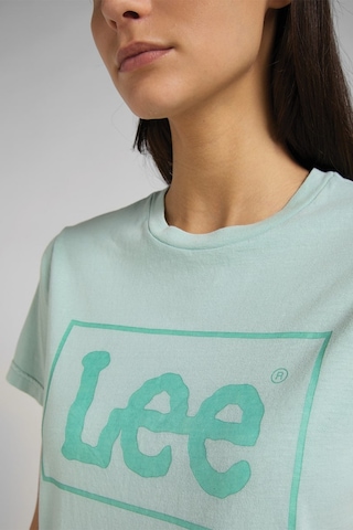 Lee Slim Fit Dar Kesim Bisiklet Yaka Kısa Kollu Tişört L44PUZUL Açık Yeşil