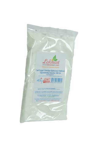 Lokman Avm Vanilya Öğütülmüş Saf Doğal Şekersiz Katkısız Vanilin 100 G Paket