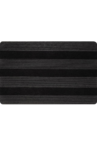 Ps034a Siyah Kaymaz Taban Nem Alıcı Toz Alıcı Kapı Önü Paspası Uv Dayanıklı 45x70 Cm