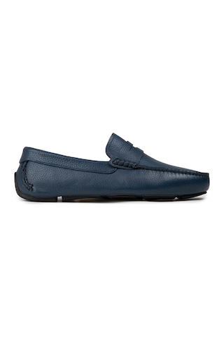 Deery Erkek Hakiki Deri Mavi Loafer Penny - E0920mmvıc01