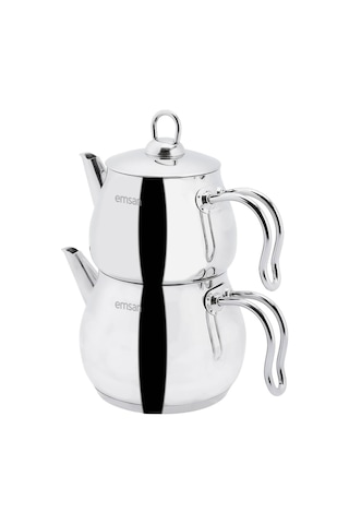 Emsan Lina Midi Çaydanlık Takımı Inox 1 - 1.6 Lt
