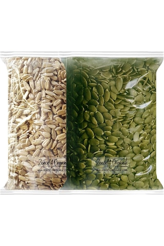 Zencefil Organik Kabak Çekirdeği + Ay Çekirdeği İçi 2 x 500 G