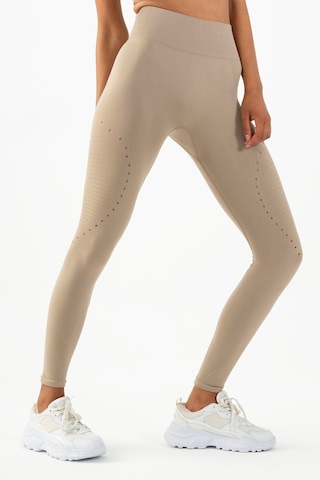 Maraton Active Slimfit Kadın Koşu Açık Vizon Tayt 812118-açık Vizon