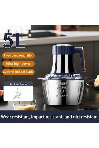 Cbtx 5 Vitesli Paslanmaz Çelik Gıda Parçalayıcı Elektrikli Makine 5 L