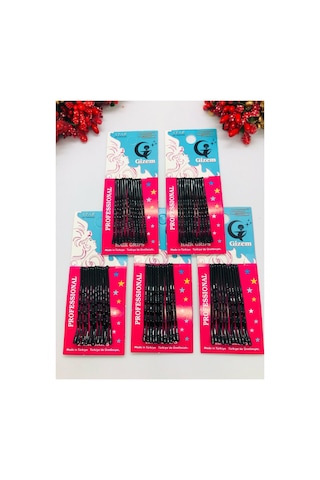 Siyah Tel Toka 5 Paket Toplam 60 Adet Siyah 60 Adet
