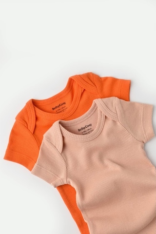Rebebe Babycosy Modal 2 Li Kısa Kollu Bebek Badi - Bebek Body - Csym1121 (544646200) Turuncu