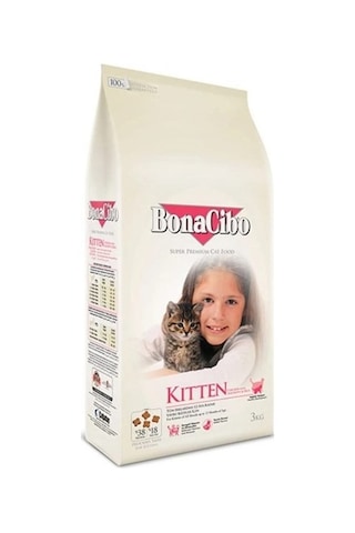 Bonacibo Kitten Tavuklu Hamsi ve Pirinç Eşliğinde Yavru Kedi Maması 1500 G