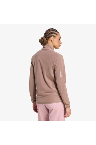 Adidas Terrex Multi Essentials Full Zip Fleece Kadın Kahverengi Polar Ky9854