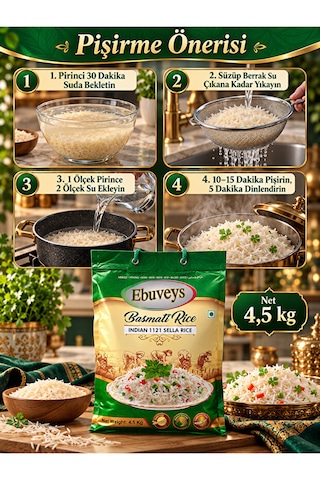 1121 Silla Basmati Pirinç 4,5 Kg