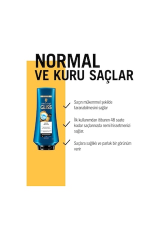 Gliss Aqua Revive Nemlendirici Saç Kremi 3 x 360 ML