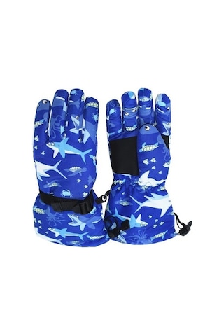 Petityu Su Geçirmez İçi Kürklü Sıcacık Tutan Erkek Çocuk Eldiven 5-10 Yaş Kayak Snowboard Eldiven Mavi Shark Petityu Su Geçirmez İçi Kürklü Sıcacık Tutan Erkek Çocuk Eldiven 5-10 Yaş Kayak Snowboard Eldiven Mavi Shark