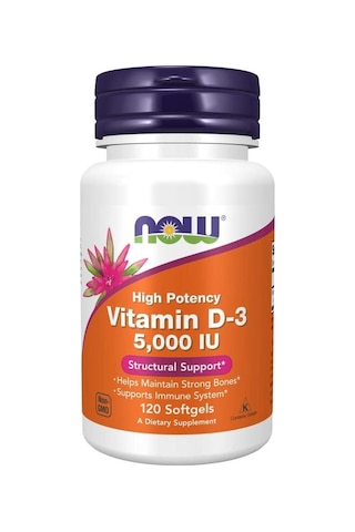 Now Foods Vitamin D-3 5,000 Iu 120 Softgels- İthal