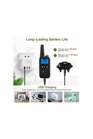 Evcil Hayvan Malzemeleri Köpek Eğitmeni Havlama Önleyici Cihaz Elektrik Şok Tasması Elektronik Tasma-