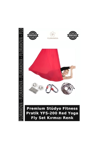 Premium Stüdyo Fitness Pratik Yfs-200 Red Yoga Fly Set Kırmızı Renk