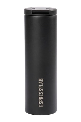 Espressolab Siyah Uzun Termos 480 Ml Metal Dayanıklı Sıcak Soğuk Tutma Özellikli No:50 Çok Renkli