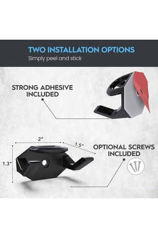 Yulong Reedark 16'li Şapka Askısı - Güçlü Yapışkanlı Duvar