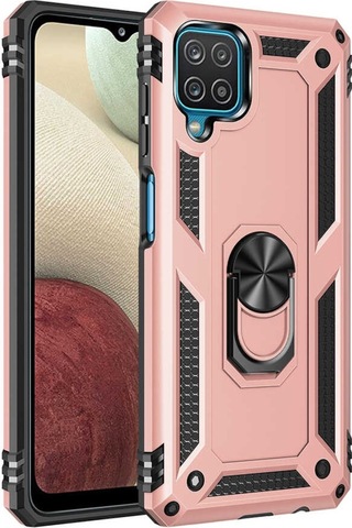 Samsung Uyumlu Galaxy A12 Kilif Zirhli Standli Miknatisli Tank Kapak 482088334