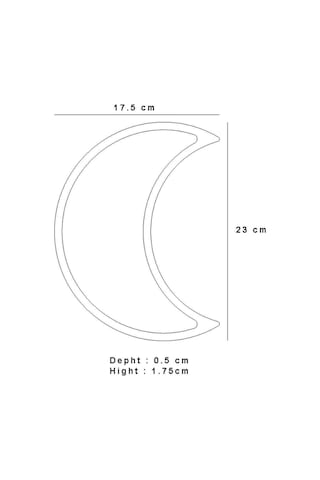 Mermer Desenli Beton Sunum Tepsisi Hilal Şeklinde Servis Sunum Tabağı Sunumluk