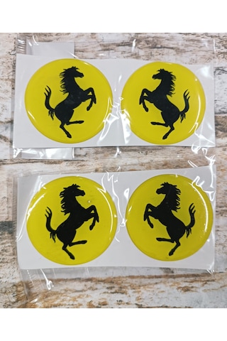 Sticker Sarı Ferrari 4x