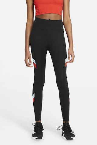 Nike Dry Performance One Tight Renk Bloklu Çizgili 7/8 Kadın Taytı Çok Renkli