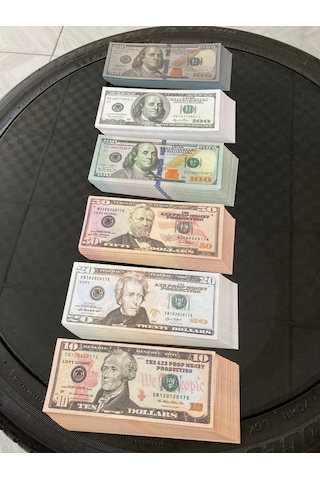 Aykar 300 Adet Karma Dolar Geçersiz Düğün Film Dizi Paraları (545988166)