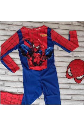 Masho Kids Erkek Çocuk Baskılı Spiderman Örümcek Adam Kostümü (527093029)
