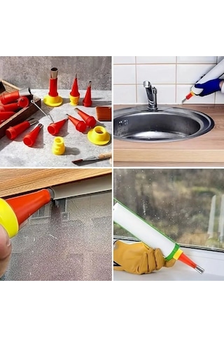 30 Parça Silikon Kalafat Mastik Alet Seti Mastik Ucu