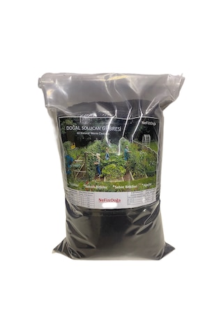 %100 Doğal Solucan Gübresi -5kg 10 Lt