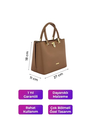 Kriste Bell Kadın Çanta Süet Taba 7190