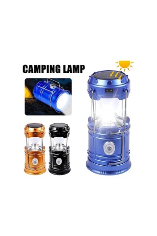 Güneş Çok Fonksiyonlu El Kamp Lambası Çadır Lambası Led
