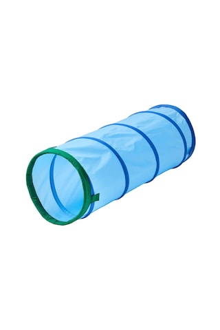 Çocuk Oyun Tüneli, Mavi-yeşil Renk 126 Cm,katlanabilir Çocuk Oyun Aktivitesi Katlanır Oyun Tüneli