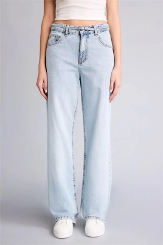Defacto Straıght Wıde Yüksek Bel Düz Paça Jean Pantolon F9582ax26spnm39 Mavi-nm39