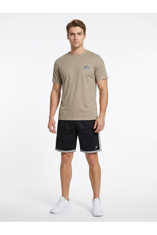 Orendahill Erkek Spor Tişört Hızlı Kuruyan Esnek Regular Fit Basic Gym Activewear Bej